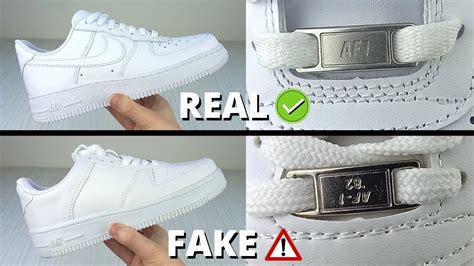 nike air force 1 white fake vs real|air force 1 genuine check.